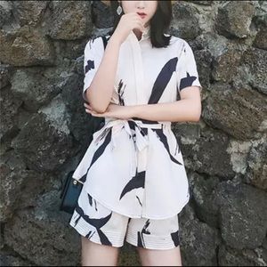 Painted Heart Set- top and shorts